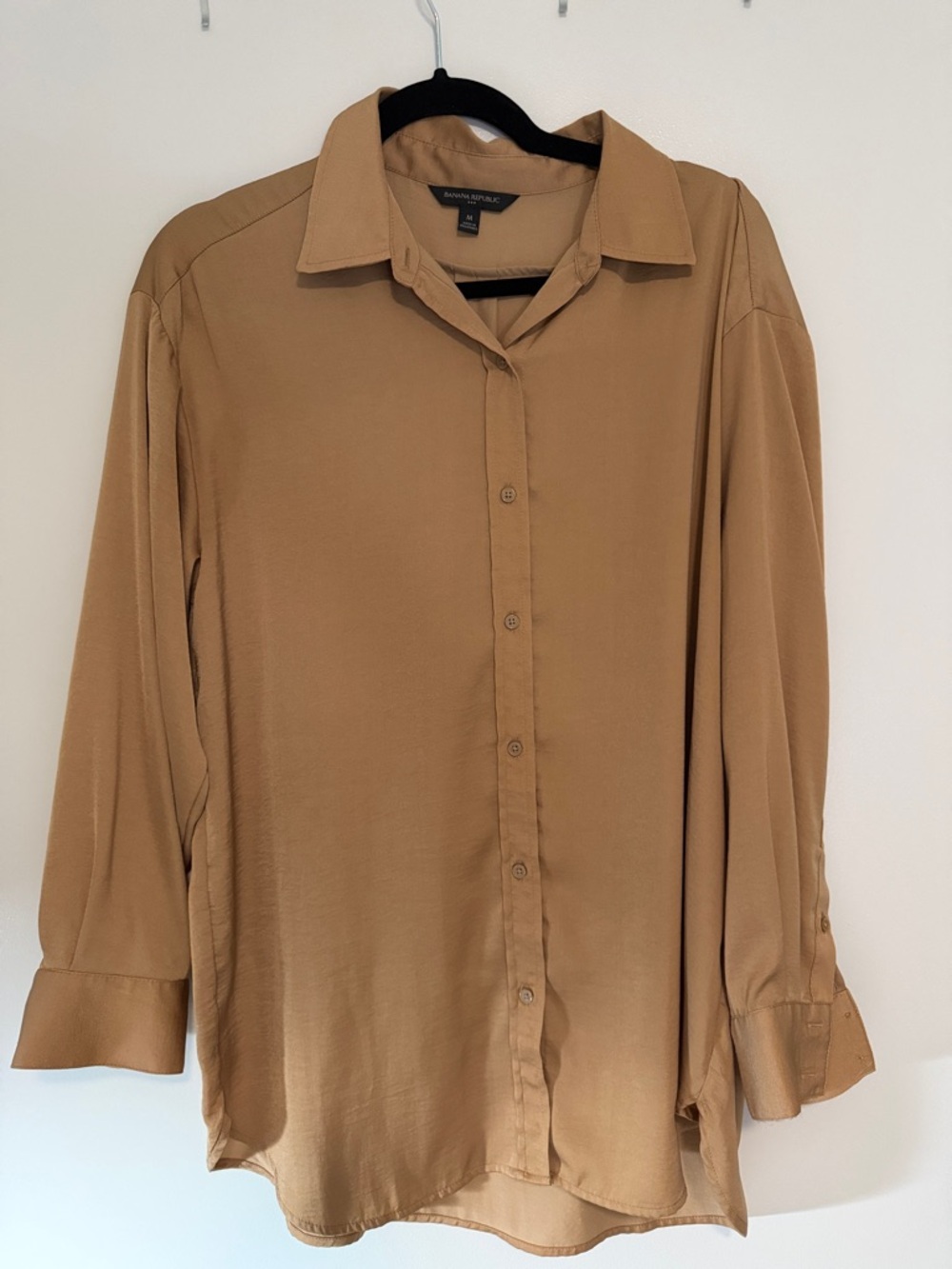 Banana Republic Tan Button-Down Women's Shirt
